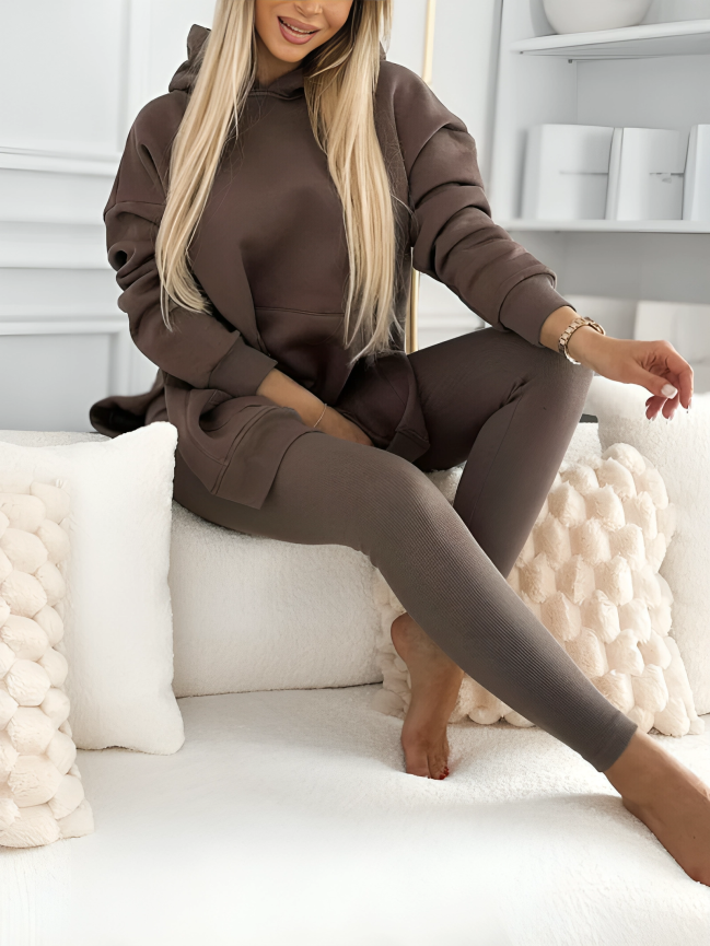TILLFÄLLIGT 50% RABATT | Fiorella™ | Chic huvtröja och leggings 2-delat set