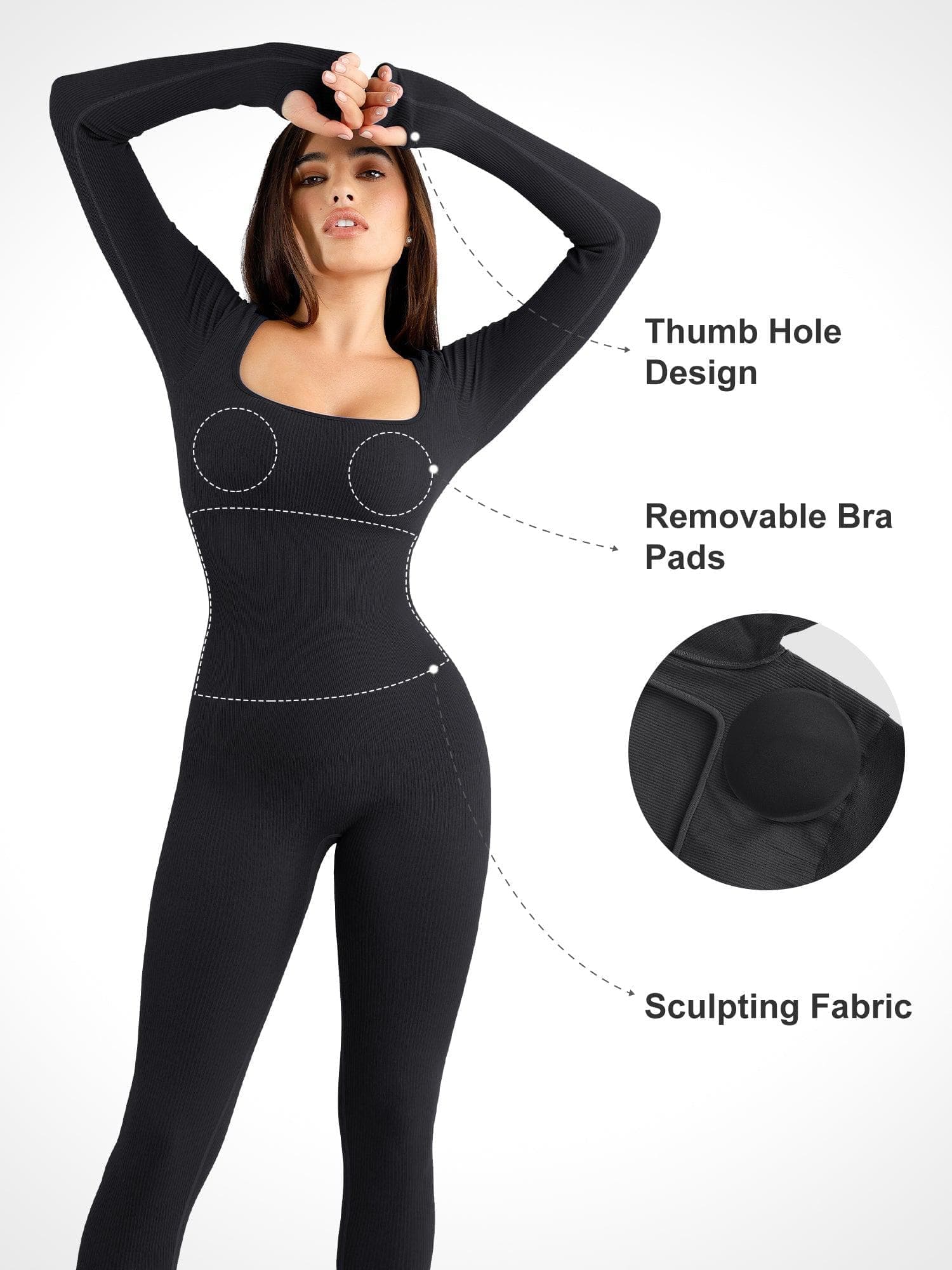 SculptFit™ | Sömlös shapewear-sportoverall